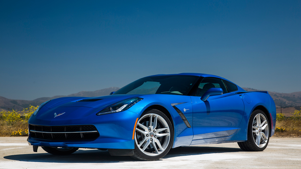 Click to Enlarge-Esc to Close Corvette Generations/C7/C7 2014 stingray Z51 Blue front three quarter.jpg